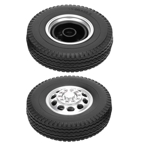 2 kpl Alumiiniseos 10 reikää Navan kanssa Renkaiden Iho Etupyörä Tamiya Kuorma-autolle 1/14 RC Osa