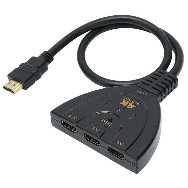 HighDefinition Multimedia Interface 4K Switcher 3 Inn 1 Ut 4Kx2K Switcher Splitterkabel Splitter