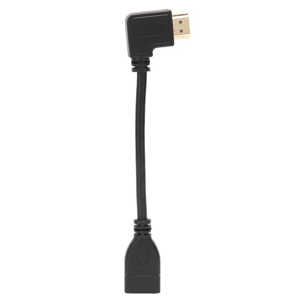 HighDefinition Multimedia Interface -sovitinkaapeli 15cm Naaras-Uros Vasen Kulma Liitäntäjohto