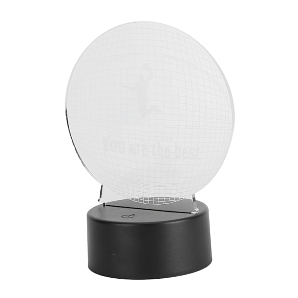 Basketball 3D LED-lampe nattlys berøringslampe for barn tenåringsgutter romdekorasjon USB eller batteridrevet