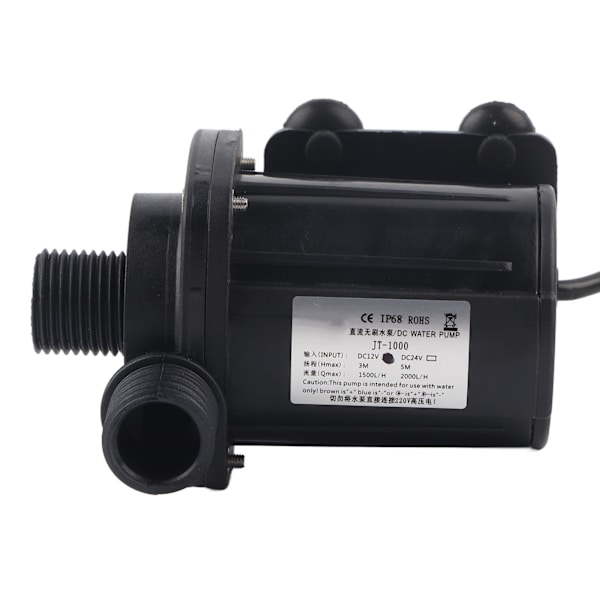 Mini 3 Meter Hydraulisk Løftehøjde DC Børsteløs Boost Vandpumpe 12V 40℃-100℃