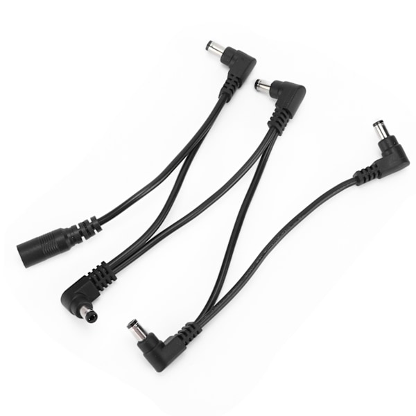 Gitarr Effektkabel Tillbehör Enkel Pedal Strömkabel DC 5-vägs Rätvinklig Kontakt1 för 5