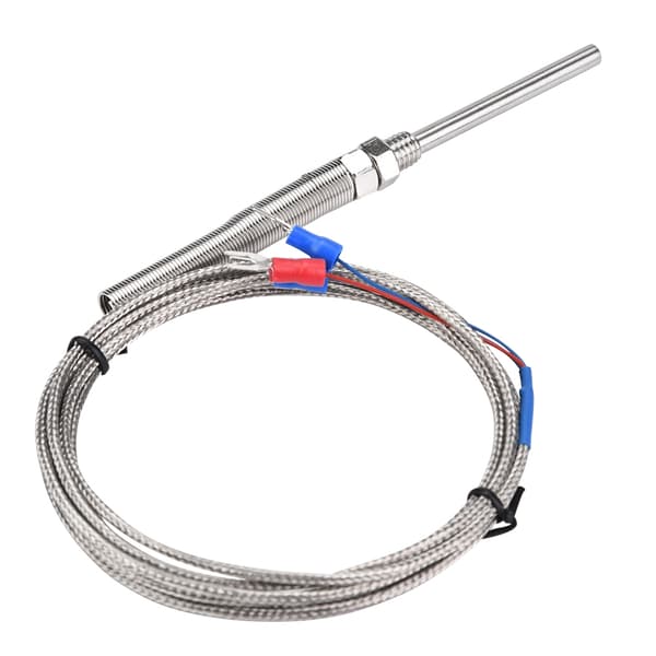 M8 Gevind PT100 Platin Modstand Termoelement 50mm Probe Temperatur Sensor Ledning 0-400℃ (2 m)