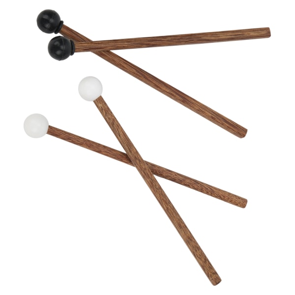 4 st Ståltungtrummaklubbor Barn Gummiklubba Percussion Instrumentdelar 16,5 cm