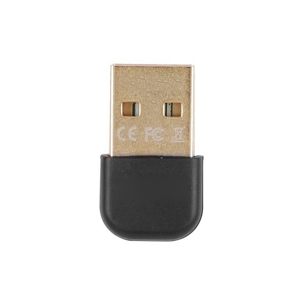 BTA-403 CSR8510 Chip dubbelguldpläterad USB 3Mbps Bluetooth adapter för mobiltelefon surfplatta (svart)