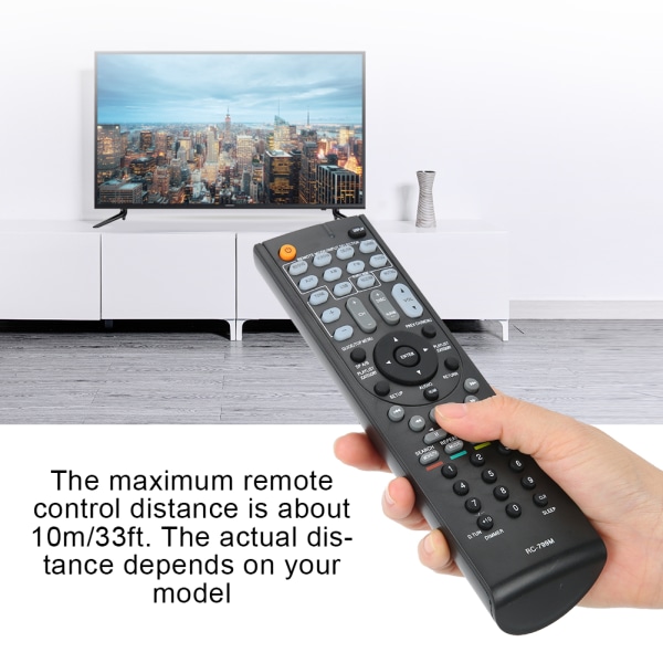 Premium ABS Fjernkontroll Erstatningsdel Passer for Onkyo RC-799M