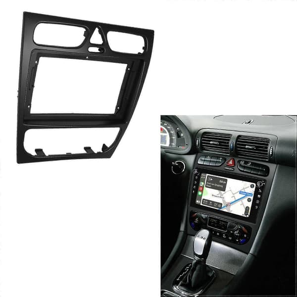 Bilradio-frontpanel kompatibel med Benz C-KLASSE W203 02-04 DVD Stereo Ramadapter Monteringspanel Installationsram - WELLNGS