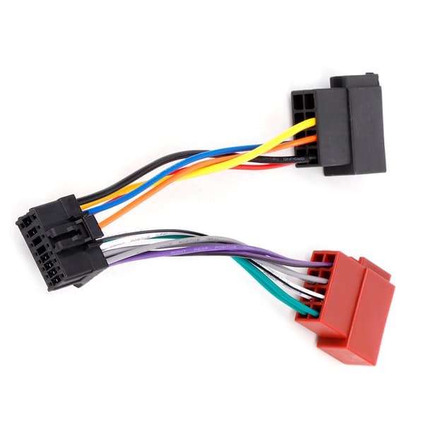 Pioneer bilstereo-kabel - 16-bensport til Mini Iso 8-bensstik