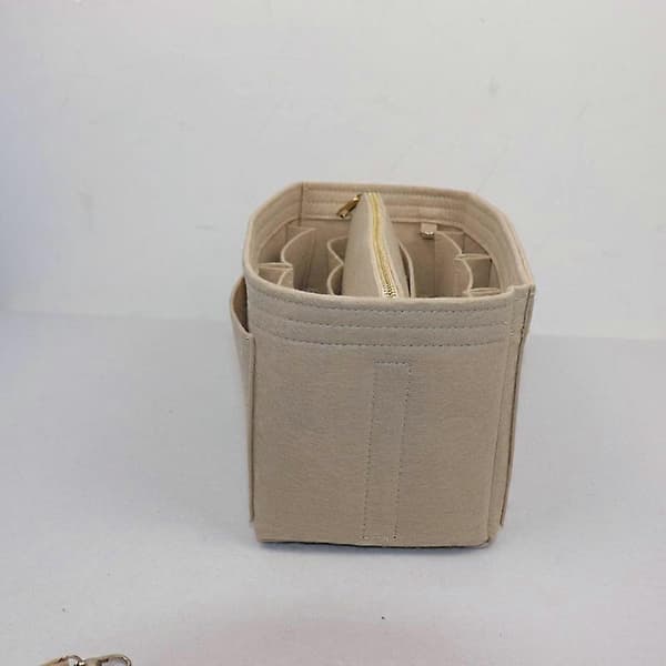 Dame håndtaske organizer indsats filttaske organizer beige