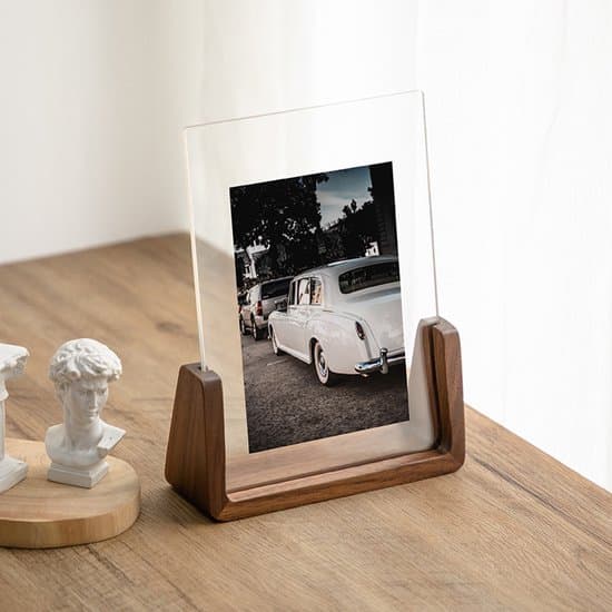Picture Frames - Solid Wood Picture Frames - Acrylic - Table Decorations - Creative Gift Decorations - U-shaped Picture Frames - 178 x 127 mm