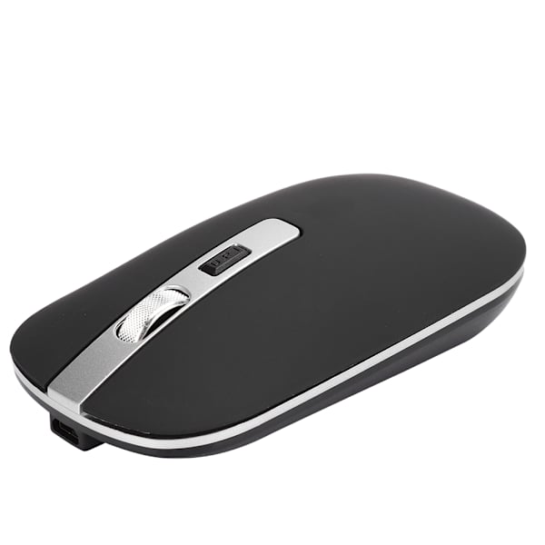 2.4G Trådløs Mus Ergonomisk 1600 DPI Høy Oppløsning USB Lading Datatilbehør Svart