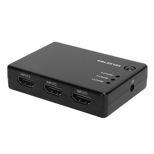 HighDefinition Multimedia Interface Switcher 3 inn 1 ut 1080P Konverter med Fjernkontroll
