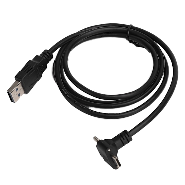 USB 3.1 Type‑C till USB 3.0 Datakabel 90 Graders Låsskruv Anslutningskabel Adapter Konverteringssladd 120cm