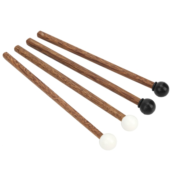 4 st Ståltungtrummaklubbor Barn Gummiklubba Percussion Instrumentdelar 16,5 cm