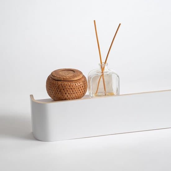 Wall Shelf - Coat Rack with Hooks - Coat Hanger - Storage Shelf - Hidden Hooks - Wood - White