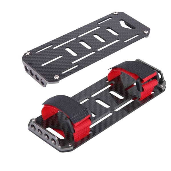 Batteriholder i kulfiber til 1/10 skala Crawler RC-bil