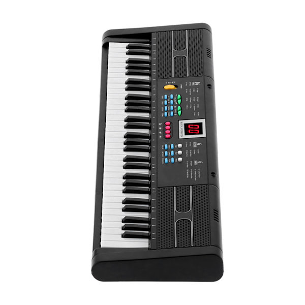 Keyboard Klaver 61 Tangenter Instrument Elektrisk med USB Mikrofon til Børn Begynder MQ6187