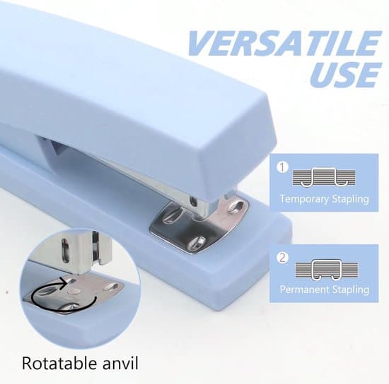 Blue Office Stapler, 25-Sheet Capacity – A Desktop Stapler Suitable for Students and Office Use