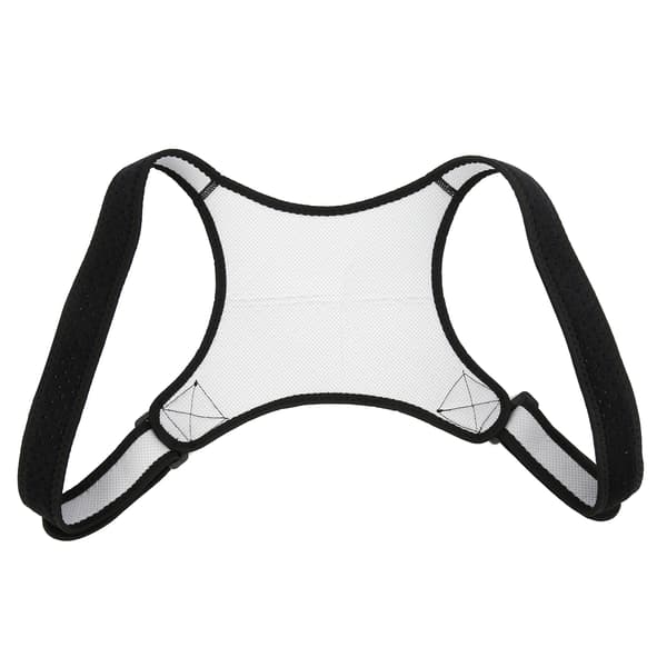 Adjustable Posture Corrector Breathable Back Support Shoulder Brace Black