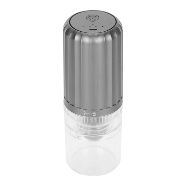 Bærbar Kaffekvern Justerbar Tykkelse Reise Camping Elektrisk USB Oppladbar for Bønnekverning Grå
