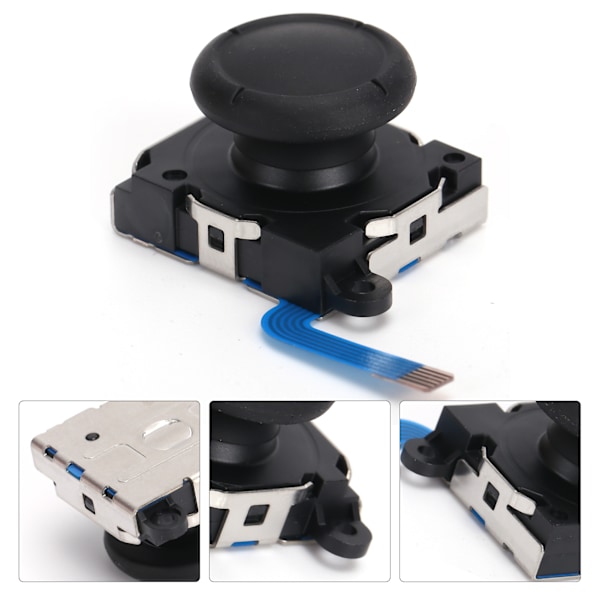 Analog Joystick Tumspak Knapp Modul Ersättning för Switch Joycon/Lite Controller Svart