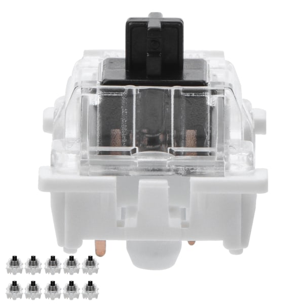 10 stk. Mekanisk Tastatur Switch Plade Monteret Sort Switch Udskiftning til Gateron Cherry MX