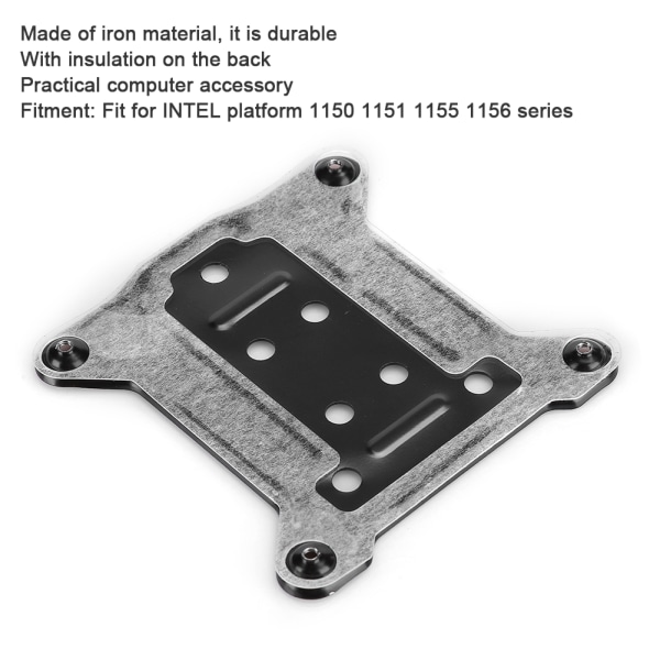 R46 Järn Dator Baksida Vattenkylning Platta Passar för INTEL Plattform 1150 1151 1155 1156