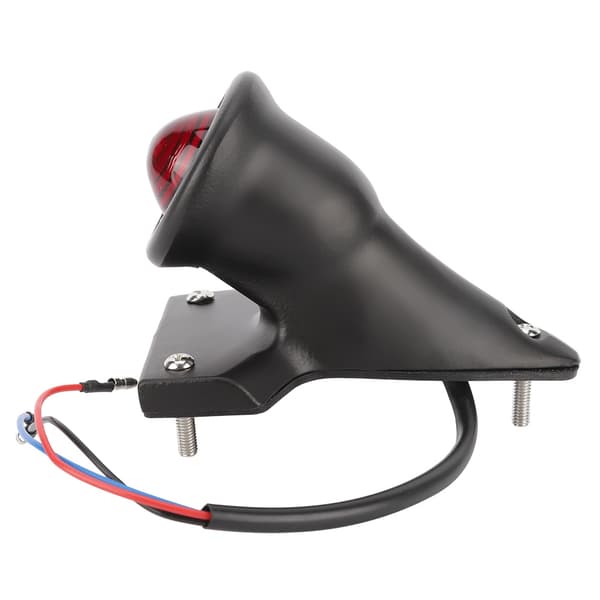 Universal Motorcykel Plade Retro Baglygte Bremslys Lampe Sort SLJ-W042B