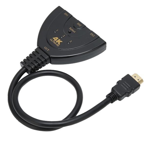 HighDefinition Multimedia Interface 4K Switcher 3 Ind 1 Ud 4Kx2K Switcher Splitterkabel Splitter