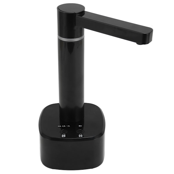 Bordvanddispenser Automatisk Vandpumpe Vanddispenser til Flaskevand med Roterende Dyse 3 Volumenindstillinger Sort