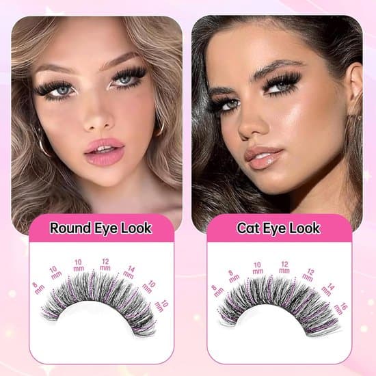 Eyelash Extensions - Cluster Lash Extension Set - False Eyelashes - 300 Fluffy Volume Lash Clusters - 8-16mm Mix - 3 Styles - 60D + 80D + 100D