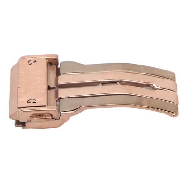 Ur Deployment Lås Foldbar 22mm Bredde Rustfrit Stål Urrem Spænde Rosaguld