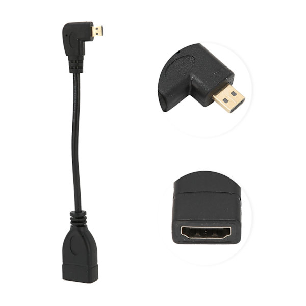 HD Multimedia Interface till HD Multimedia Interface Kabel Vinkeladapterkabel för HDTV