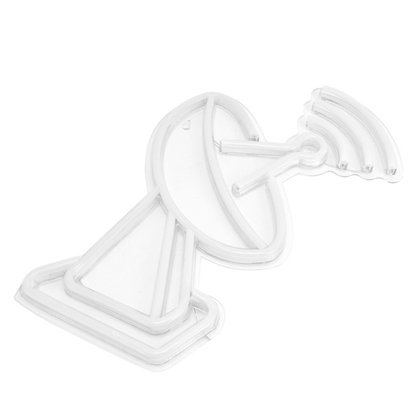 Neonljus AS PVC Signaltorn Formad USB Strömförsörjning Låg Energiförbrukning LED Neon Skylt