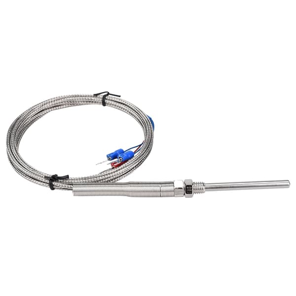 M8 Gjenge PT100 Platinium Resistor Termoelement 50mm Probe Temperatursensor Ledning 0-400℃ (2 m)