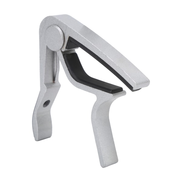1 stk Gitar Capo 5 stk Celluloid Plekter Sink Legering Strenginstrument Reparasjonstilbehør (Sølv)