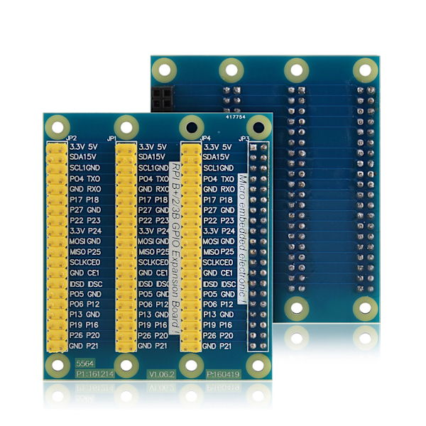 GPIO Udvidelseskort 1 til 3 Port Udvidelse 40-pin Kortmodul GPIO Adapter til Raspberry PI 2