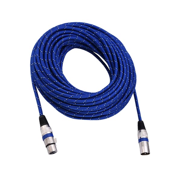 XLR Han til Hun Stik Balance 3-benet Mikrofon MIC Lydkabel 20 meter