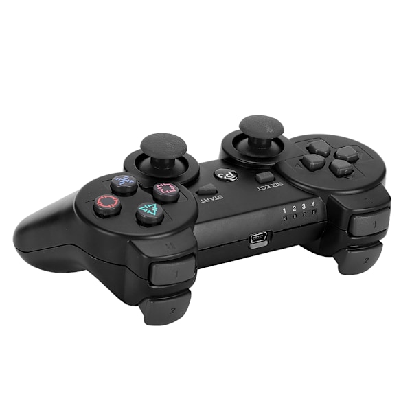 Trådlös Intelligent Bluetooth Spel Gamepad Funktionell Handkontroll Signalstabilisering för PS3 svart