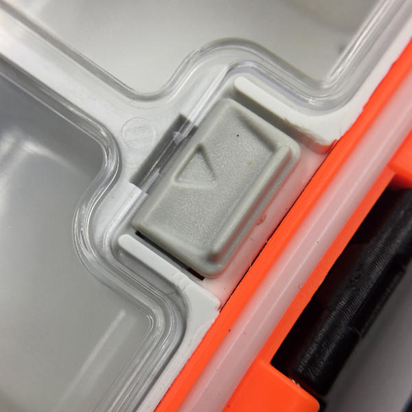 Fiskeskrinet Oppbevaringsboks Plastfiskeslukboks Avtakbar Rutenett Oppbevaringsorganisator for Fiskesluk Krok