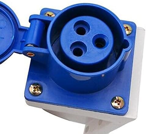 16 Amp 3-pin innebygd vanntett plugg og stikkontakt