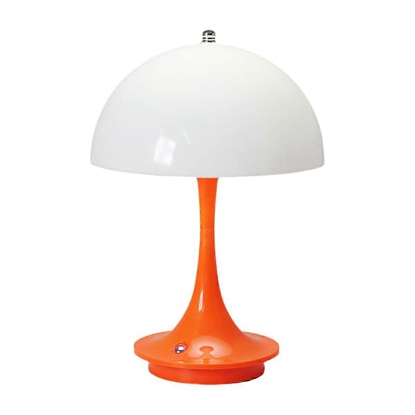 LED Sopplampe USB-lading Justerbar Lysstyrke Bordlampe Oransje