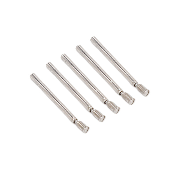 5 st Klockarmbands Skruvstift Professionell Klockarmbands Skruvrör Reparationsverktyg Tillbehör för Urmakare 0.66 X 0.05in M0.06in