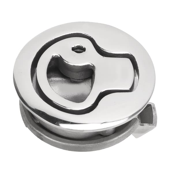 2in Båd Dør Lem Lås Rund Låsestil 316 Rustfrit Stål Flush Pull Slam Lås til RV Marine Hjem