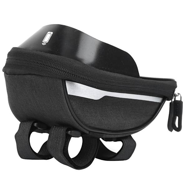 Cykelväska Utomhus Mobiltelefon Främre Ram Stor Kapacitet Rörväska Cykling Polyester