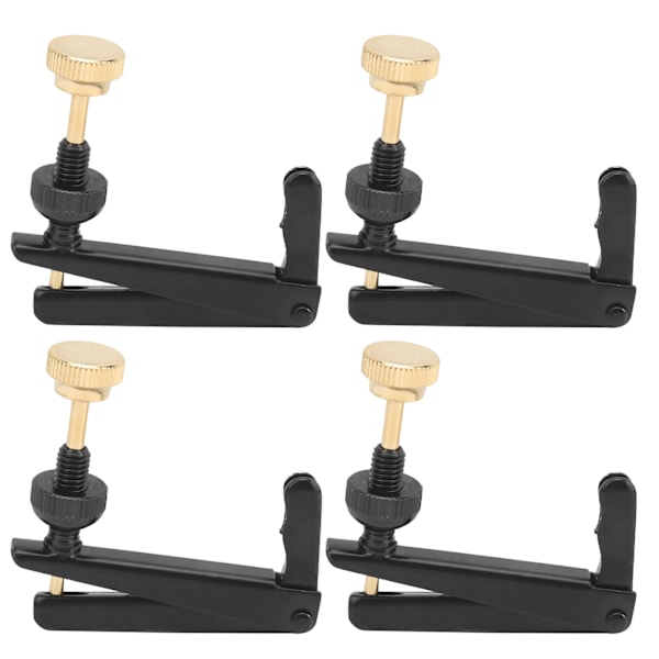 4 stk. Violin Finjusterere 3/4‑4/4 Cello Dele Strengværktøj Udskiftning Instrument Tilbehør Sort