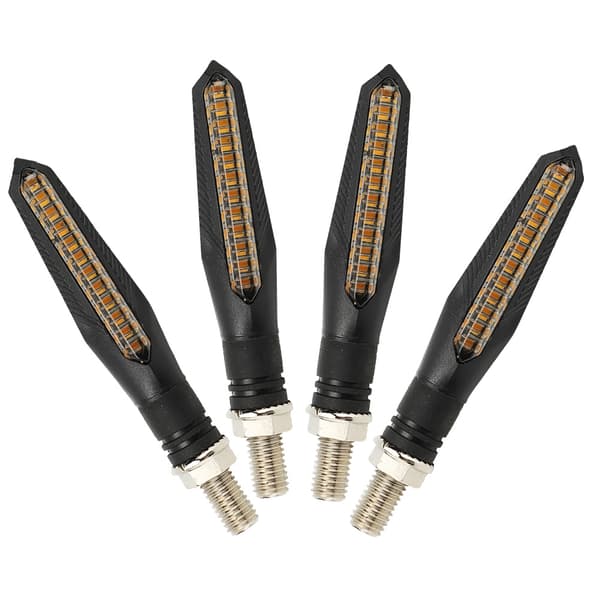 4 stk LED Flowing Water Blinklys Indikator Blinklys til Motorcykel