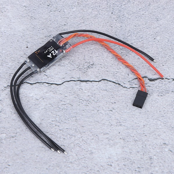 12A ESC 2‑4S Elektronisk Hastighedsregulator RC Tilbehør til Fastvingede Flymodeller