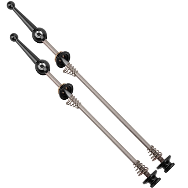Hurtigudløser Spyd Håndtag Mountainbike Titanium Aksel Titanium Legering Foldehjul Sæt Sort