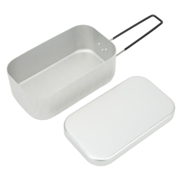 Camping Bento Cooking Box Aluminiumlegering hopfällbart grepp Lunchbox för utomhuscamping picknick